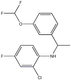 2-chloro-N-{1-[3-(difluoromethoxy)phenyl]ethyl}-4-fluoroaniline