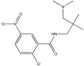 2-chloro-N-{2-[(dimethylamino)methyl]-2-methylpropyl}-5-nitrobenzamide,,结构式