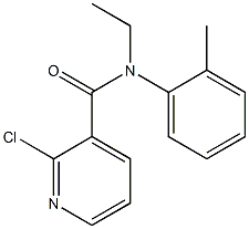 2-chloro-N-ethyl-N-(2-methylphenyl)pyridine-3-carboxamide Structure