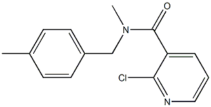  2-chloro-N-methyl-N-[(4-methylphenyl)methyl]pyridine-3-carboxamide