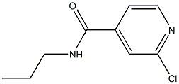 2-クロロ-N-プロピルイソニコチンアミド 化学構造式