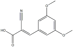 2-cyano-3-(3,5-dimethoxyphenyl)prop-2-enoic acid Structure