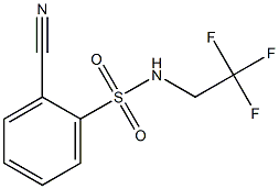 2-cyano-N-(2,2,2-trifluoroethyl)benzenesulfonamide 结构式