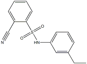  2-cyano-N-(3-ethylphenyl)benzene-1-sulfonamide