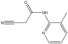 2-cyano-N-(3-methylpyridin-2-yl)acetamide 结构式