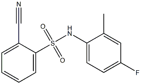 2-cyano-N-(4-fluoro-2-methylphenyl)benzenesulfonamide