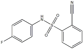 2-cyano-N-(4-fluorophenyl)benzenesulfonamide Structure