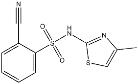 2-cyano-N-(4-methyl-1,3-thiazol-2-yl)benzenesulfonamide|