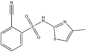  2-cyano-N-(4-methyl-1,3-thiazol-2-yl)benzenesulfonamide