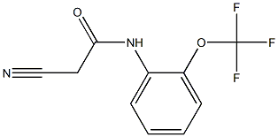 2-cyano-N-[2-(trifluoromethoxy)phenyl]acetamide,,结构式