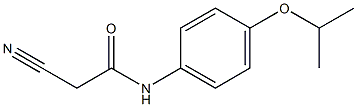 2-cyano-N-[4-(propan-2-yloxy)phenyl]acetamide