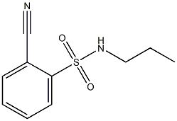 2-cyano-N-propylbenzenesulfonamide,,结构式