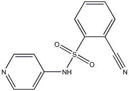 2-cyano-N-pyridin-4-ylbenzenesulfonamide,,结构式