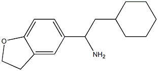 2-cyclohexyl-1-(2,3-dihydro-1-benzofuran-5-yl)ethan-1-amine|