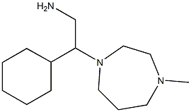 2-cyclohexyl-2-(4-methyl-1,4-diazepan-1-yl)ethan-1-amine Struktur