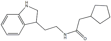 2-cyclopentyl-N-[2-(2,3-dihydro-1H-indol-3-yl)ethyl]acetamide|