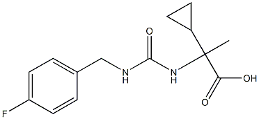 2-cyclopropyl-2-({[(4-fluorobenzyl)amino]carbonyl}amino)propanoic acid