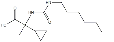 2-cyclopropyl-2-[(heptylcarbamoyl)amino]propanoic acid