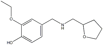 2-ethoxy-4-{[(oxolan-2-ylmethyl)amino]methyl}phenol Structure