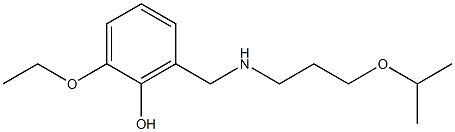 2-ethoxy-6-({[3-(propan-2-yloxy)propyl]amino}methyl)phenol Struktur