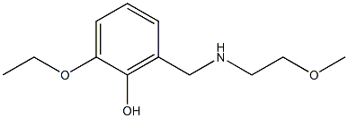  2-ethoxy-6-{[(2-methoxyethyl)amino]methyl}phenol