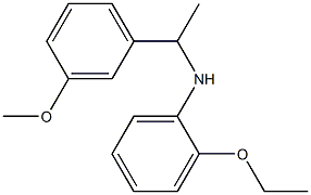 2-ethoxy-N-[1-(3-methoxyphenyl)ethyl]aniline 化学構造式