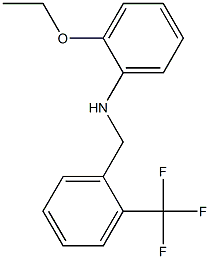 2-ethoxy-N-{[2-(trifluoromethyl)phenyl]methyl}aniline,,结构式