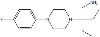 2-ethyl-2-[4-(4-fluorophenyl)piperazin-1-yl]butan-1-amine 结构式