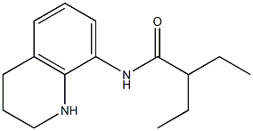 2-ethyl-N-(1,2,3,4-tetrahydroquinolin-8-yl)butanamide,,结构式