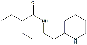 2-ethyl-N-(2-piperidin-2-ylethyl)butanamide Structure