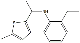 2-ethyl-N-[1-(5-methylthiophen-2-yl)ethyl]aniline Struktur