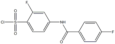 2-fluoro-4-[(4-fluorobenzene)amido]benzene-1-sulfonyl chloride
