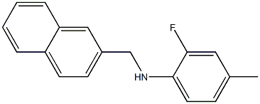 2-fluoro-4-methyl-N-(naphthalen-2-ylmethyl)aniline 结构式