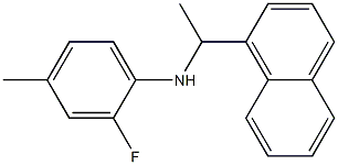 2-fluoro-4-methyl-N-[1-(naphthalen-1-yl)ethyl]aniline Structure