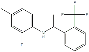 2-fluoro-4-methyl-N-{1-[2-(trifluoromethyl)phenyl]ethyl}aniline