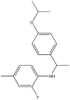 2-fluoro-4-methyl-N-{1-[4-(propan-2-yloxy)phenyl]ethyl}aniline