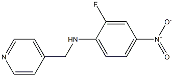 2-fluoro-4-nitro-N-(pyridin-4-ylmethyl)aniline Structure