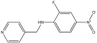 2-fluoro-4-nitro-N-(pyridin-4-ylmethyl)aniline,,结构式