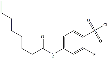 2-fluoro-4-octanamidobenzene-1-sulfonyl chloride