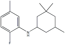 2-fluoro-5-methyl-N-(3,3,5-trimethylcyclohexyl)aniline Structure