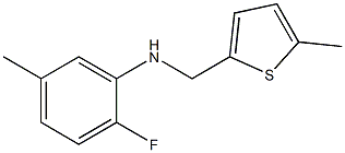 2-fluoro-5-methyl-N-[(5-methylthiophen-2-yl)methyl]aniline Struktur