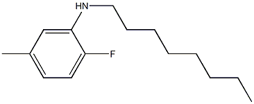 2-fluoro-5-methyl-N-octylaniline 化学構造式