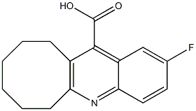 2-fluoro-6H,7H,8H,9H,10H,11H-cycloocta[b]quinoline-12-carboxylic acid Struktur