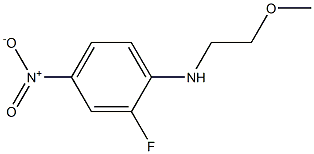 2-fluoro-N-(2-methoxyethyl)-4-nitroaniline,,结构式