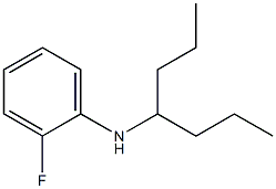 2-fluoro-N-(heptan-4-yl)aniline 结构式