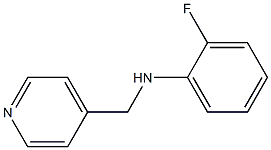 2-fluoro-N-(pyridin-4-ylmethyl)aniline Structure