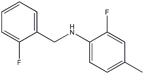  2-fluoro-N-[(2-fluorophenyl)methyl]-4-methylaniline