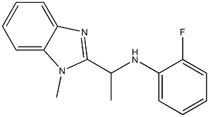  2-fluoro-N-[1-(1-methyl-1H-1,3-benzodiazol-2-yl)ethyl]aniline