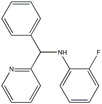 2-fluoro-N-[phenyl(pyridin-2-yl)methyl]aniline,,结构式