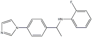 2-fluoro-N-{1-[4-(1H-imidazol-1-yl)phenyl]ethyl}aniline Structure